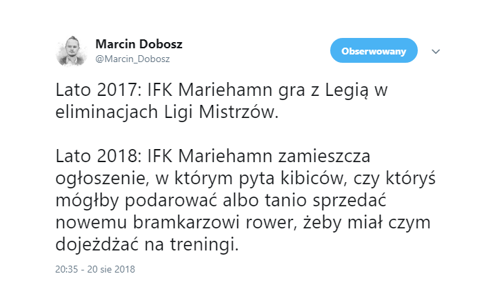 IFK Mariehamn i ich nietypowe ogłoszenie :D